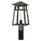 Quoizel Merle 1-Light Burnished Bronze Outdoor Post Lantern MRL9009BBR - alternate 1